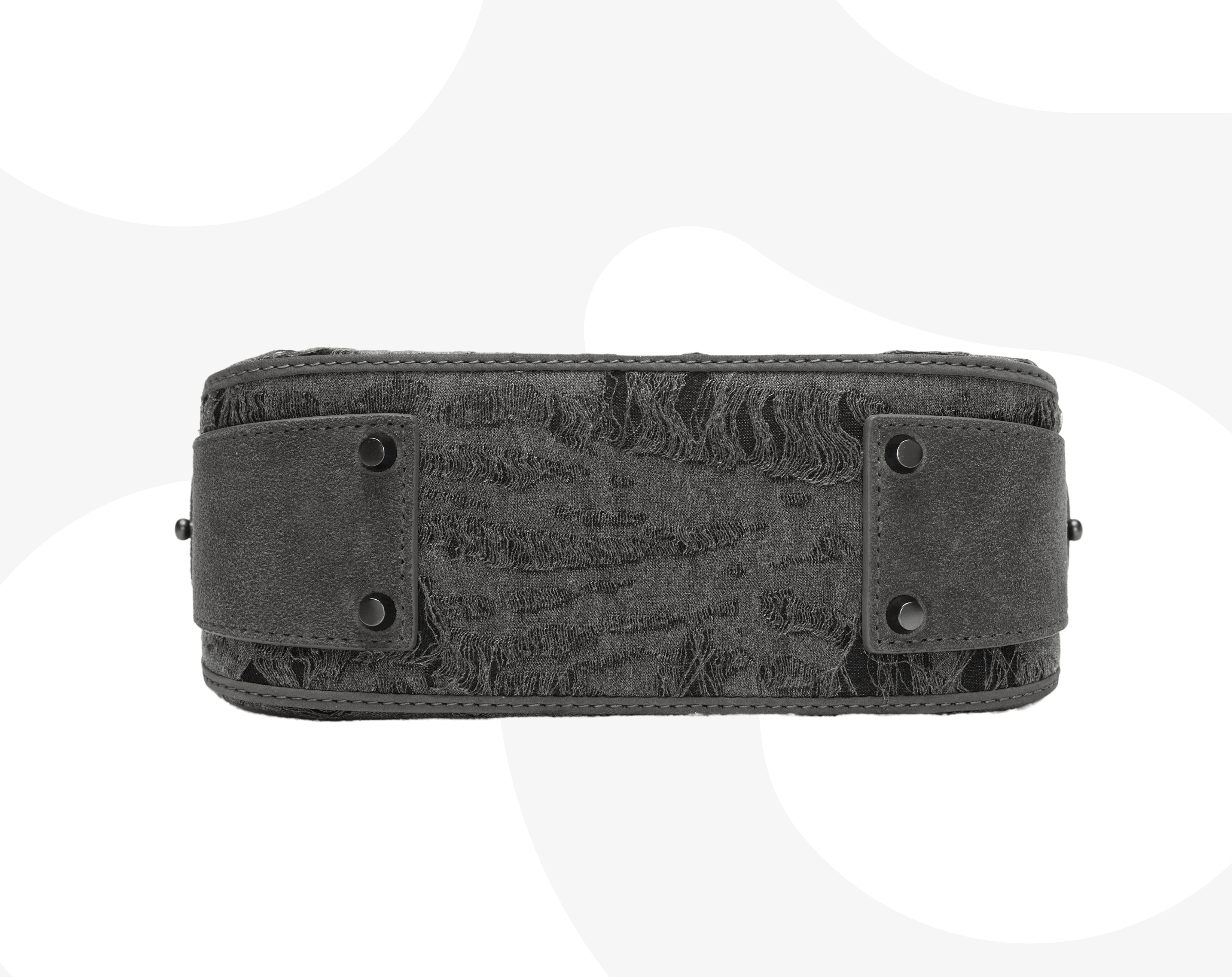 Gray Fringe Chamois Musette Bag - SMILEREPUBLIC