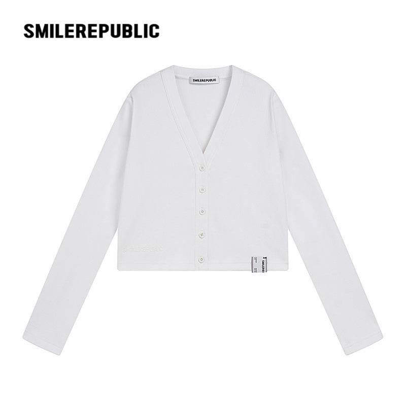 Black Gray Khaki Short Knit Cardigan - SMILEREPUBLIC