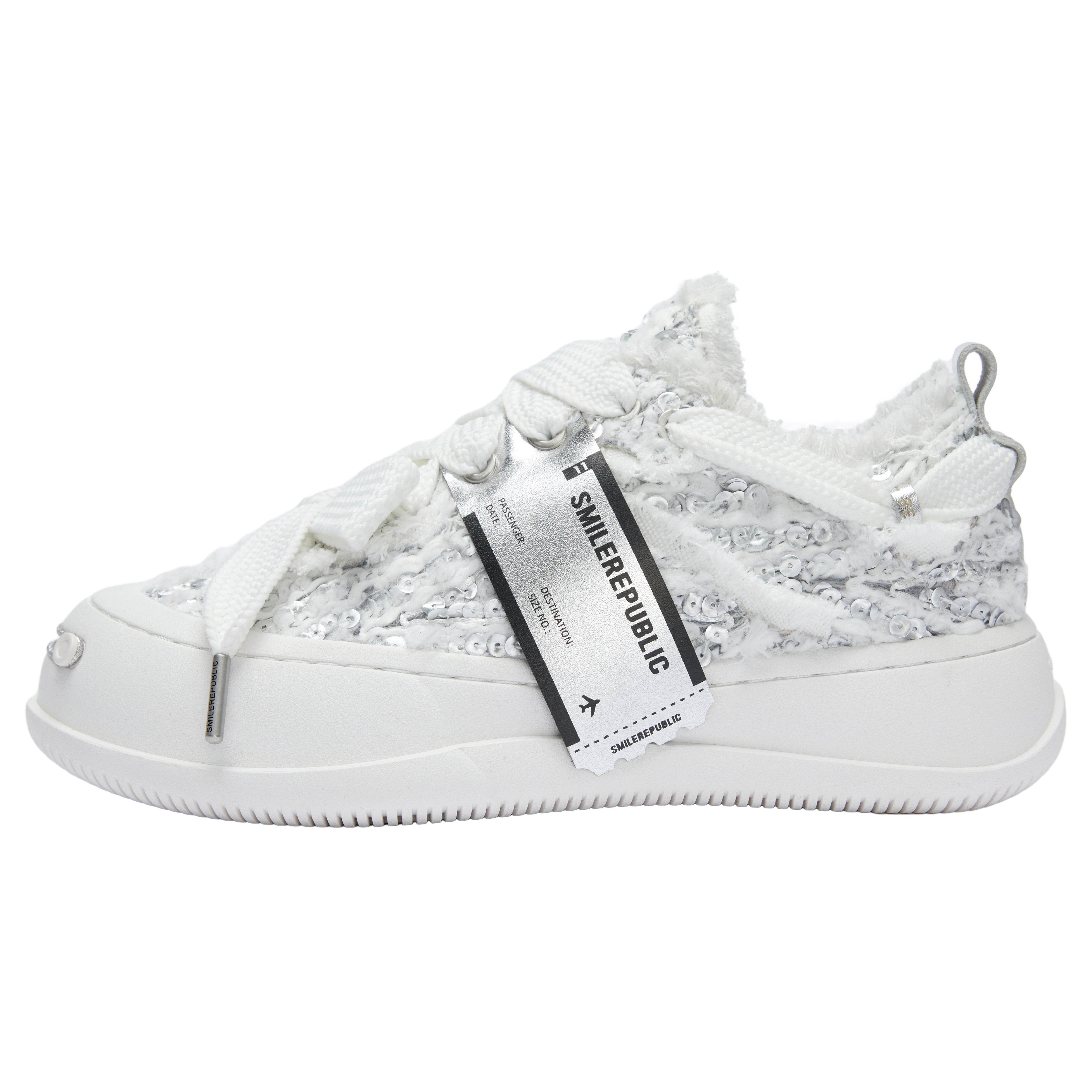 Silver Scales Low Top SB Sneaker - SMILEREPUBLIC