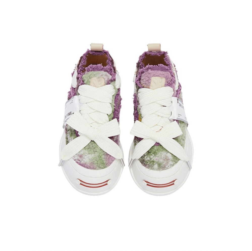Purple Green Woolen Low Top SB Sneaker