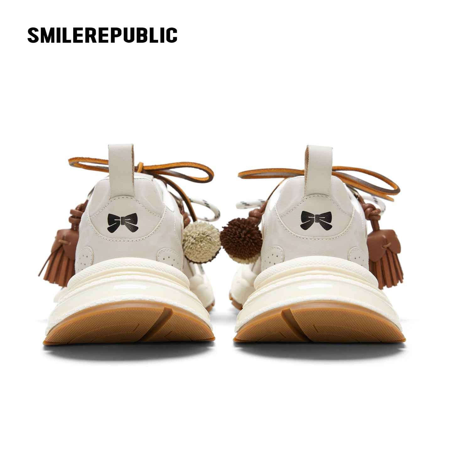 XXXS Volcanic Ash Distressed Leather Low-Top Pinecone Old Shoes