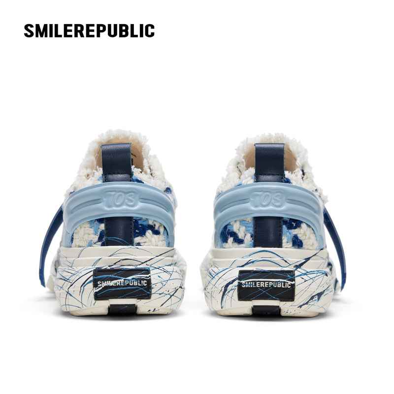 Inception 70s Splash Ink Blue Tweed