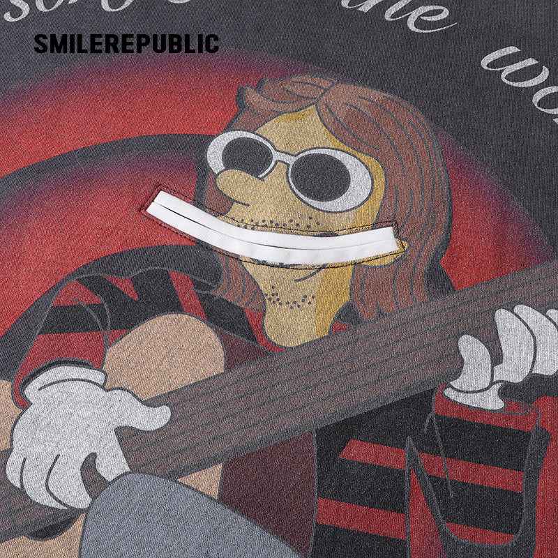 Oversized Simpsons Print T-Shirt