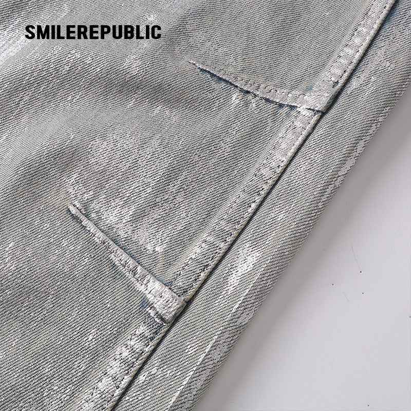 Silver Coated Jeans