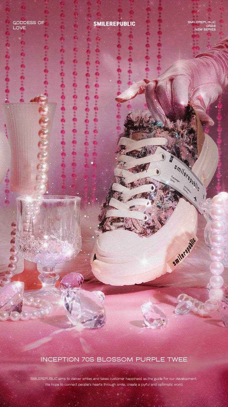 Inception 70s Blossom Purple Tweed SB Sneaker