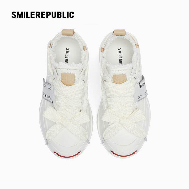 Milky White Low Top SB Sneaker - SMILEREPUBLIC