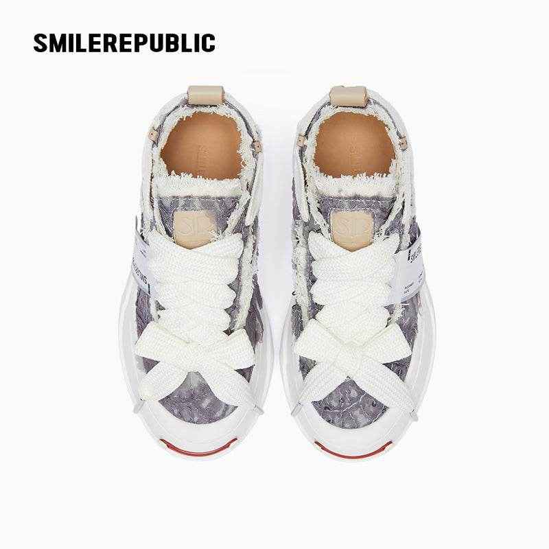 Dark Grey Purple Rose Low Top Sneaker