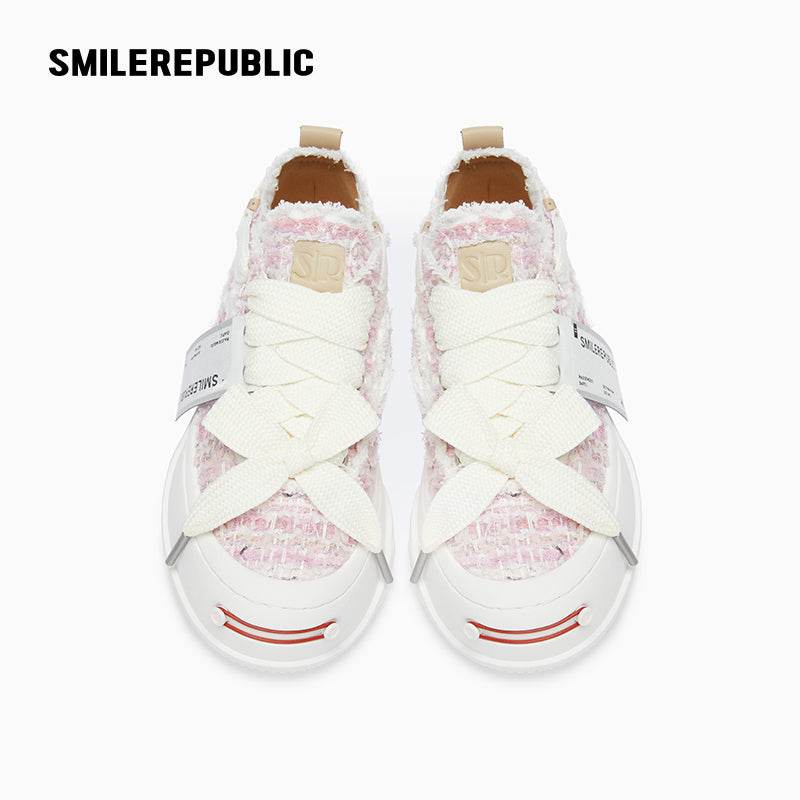 Streamer Pink Tweed Low Top SB Sneaker - SMILEREPUBLIC