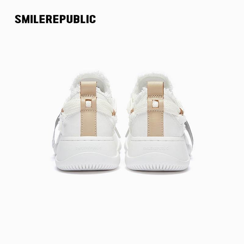 Milky White Low Top SB Sneaker - SMILEREPUBLIC