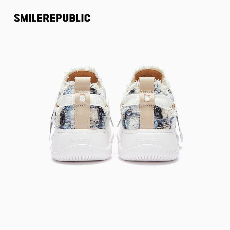 Blue Black Woolen Low Top SB Sneaker - SMILEREPUBLIC