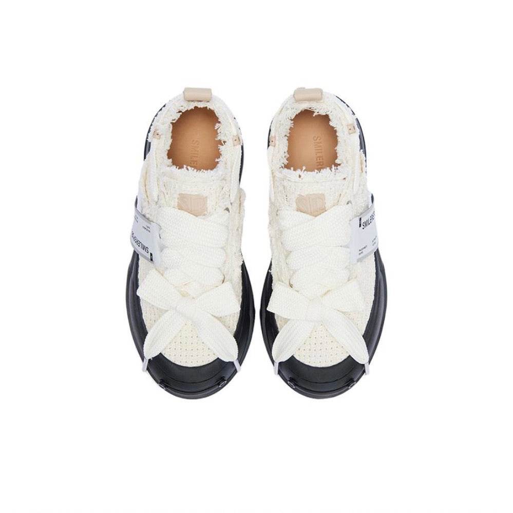Native White Cross Jacquard SB Sneaker - SMILEREPUBLIC