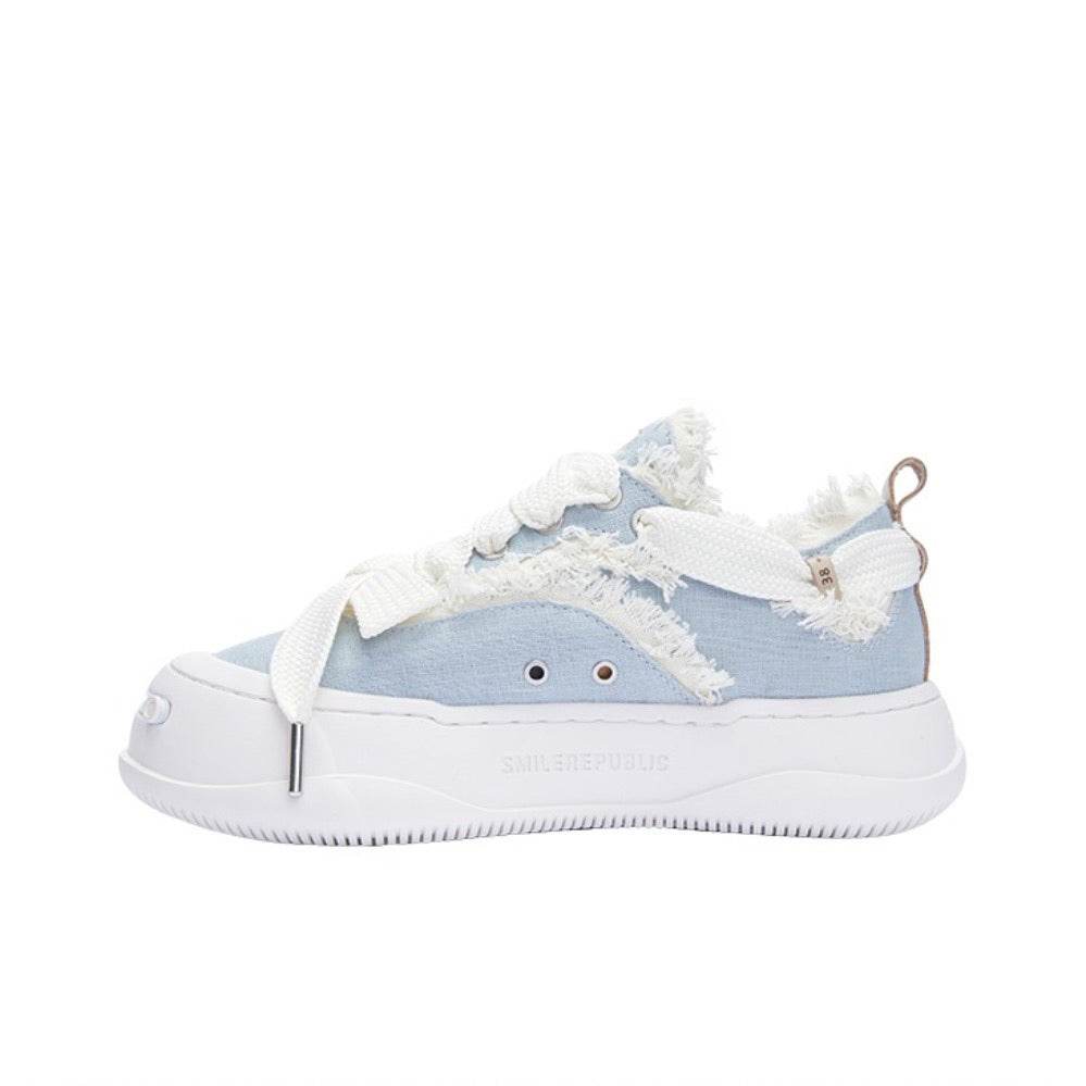Light Blue Fine Linen Canvas SB Sneaker - SMILEREPUBLIC