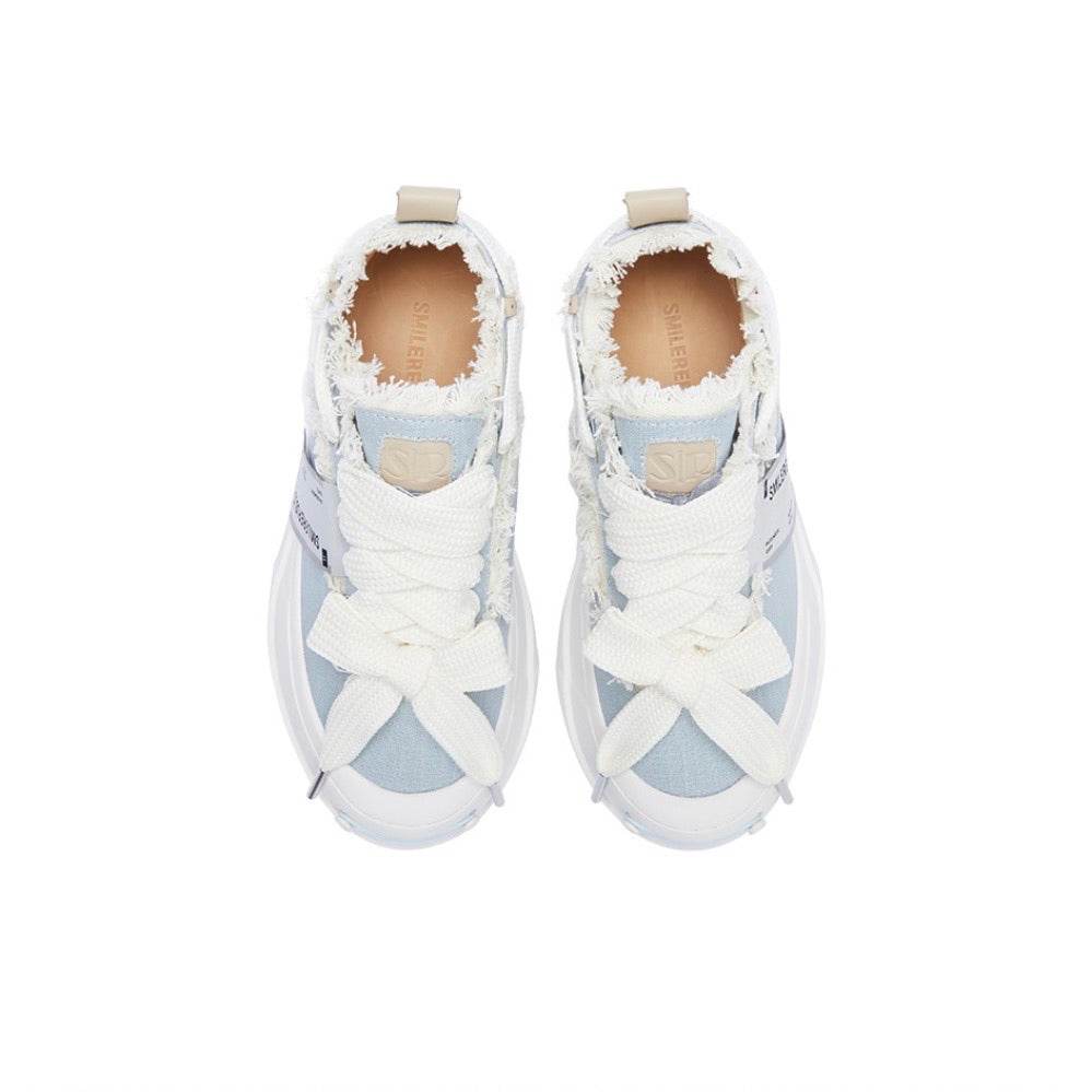 Light Blue Fine Linen Canvas SB Sneaker - SMILEREPUBLIC