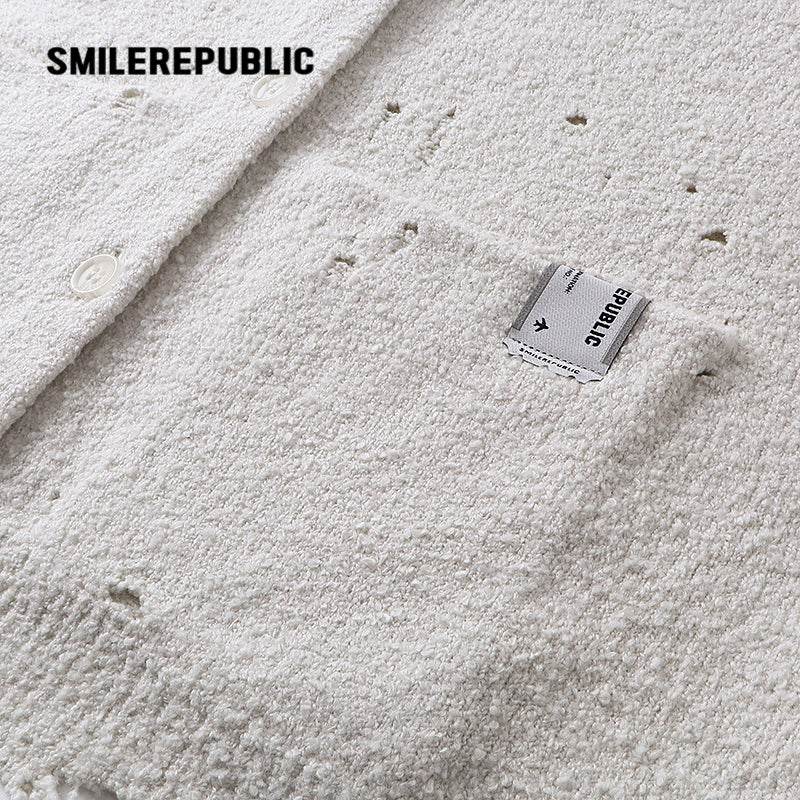 Torn To Make Old Cardigan - SMILEREPUBLIC
