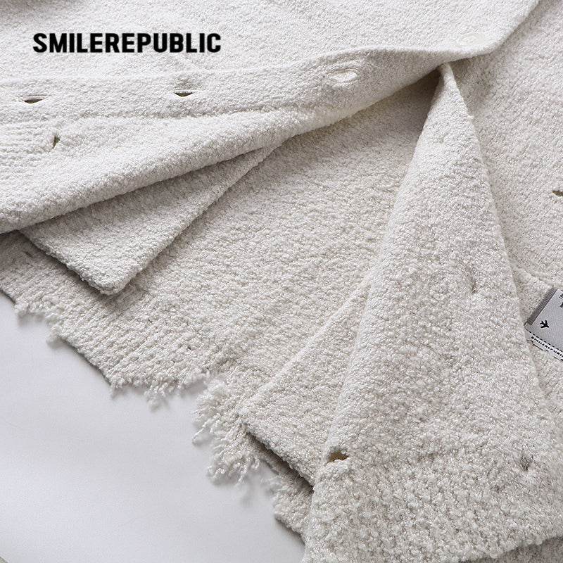 Torn To Make Old Cardigan - SMILEREPUBLIC