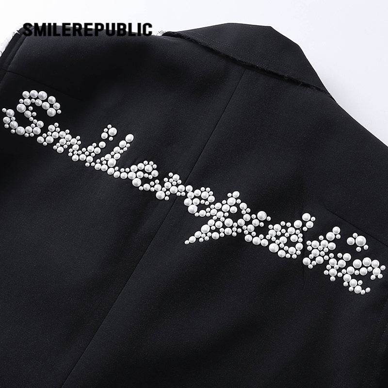 Loose Suit With Raw Edge - SMILEREPUBLIC