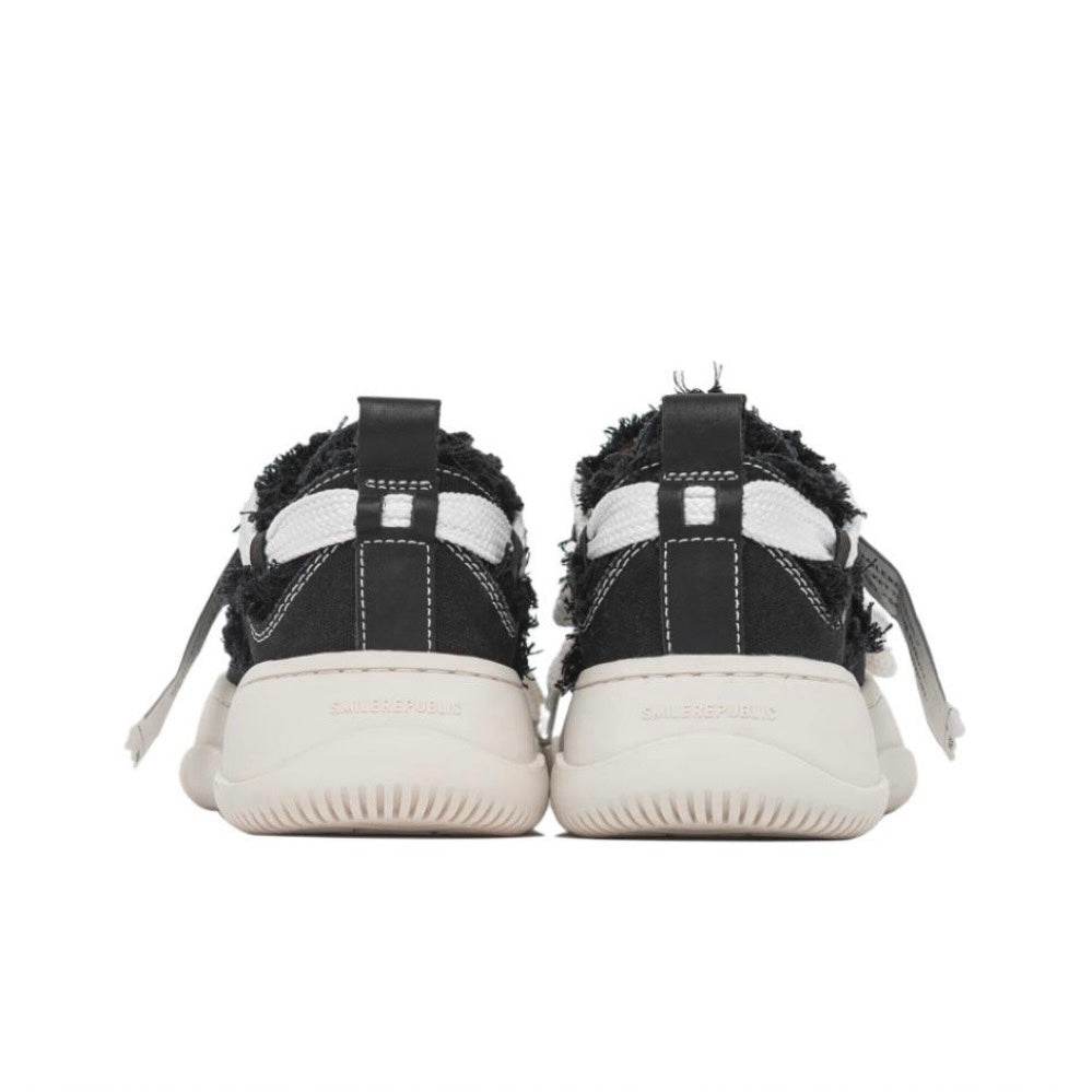 Black Coarse Canvas SB Sneaker - SMILEREPUBLIC
