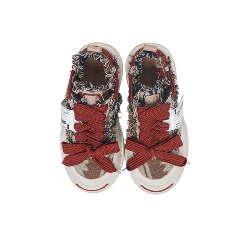 Dark Brown Woolen SB Sneaker - SMILEREPUBLIC