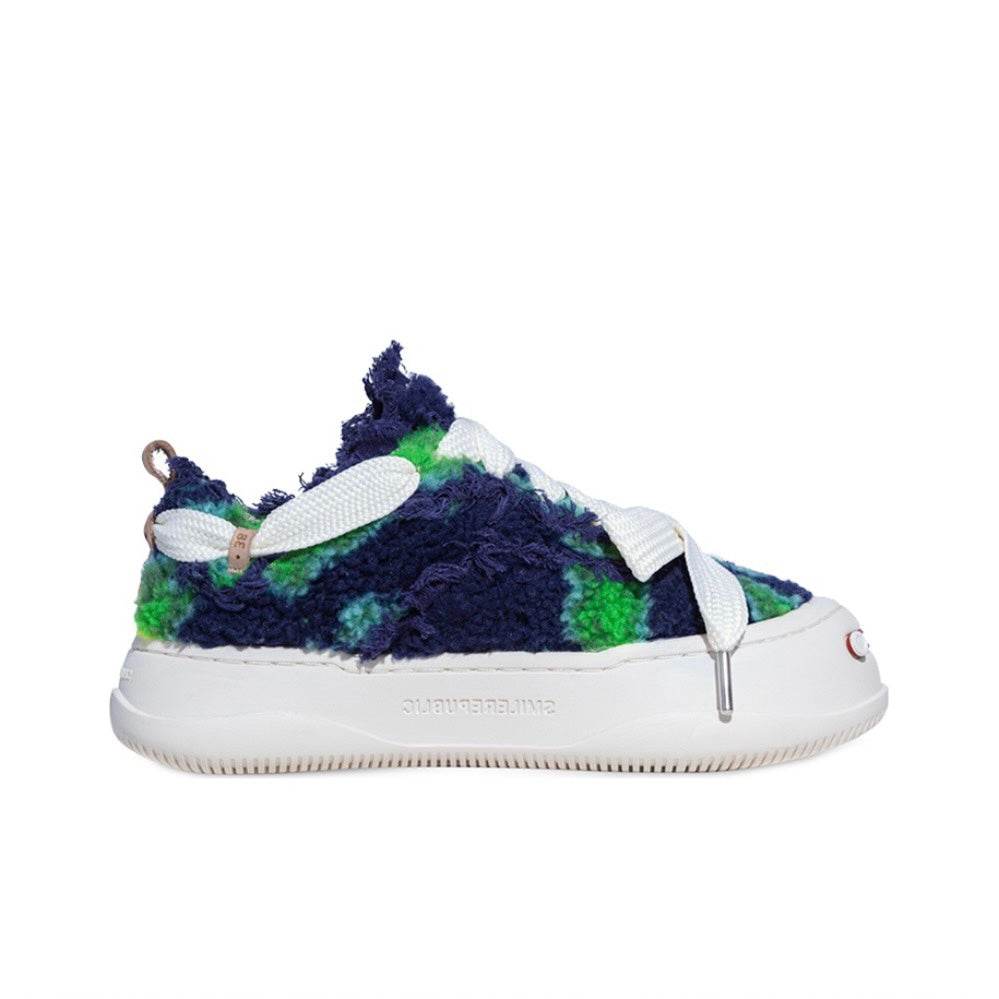 Blue Green Tweed Sneaker - SMILEREPUBLIC