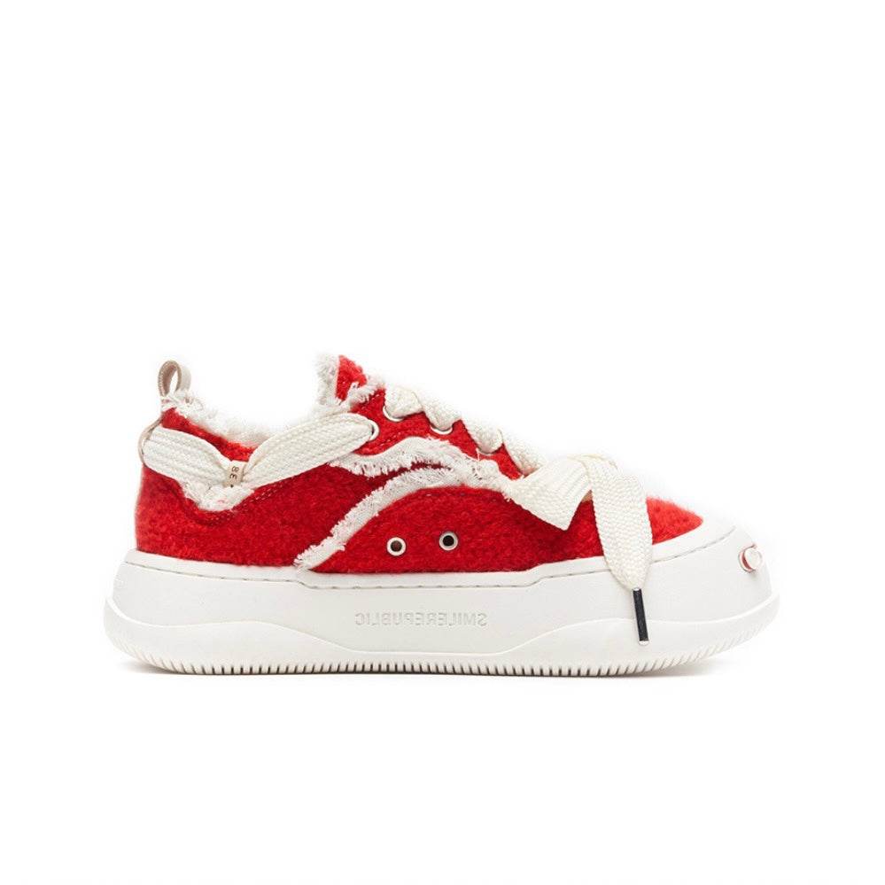 Classic Red Tweed Fashion SB Sneaker - SMILEREPUBLIC