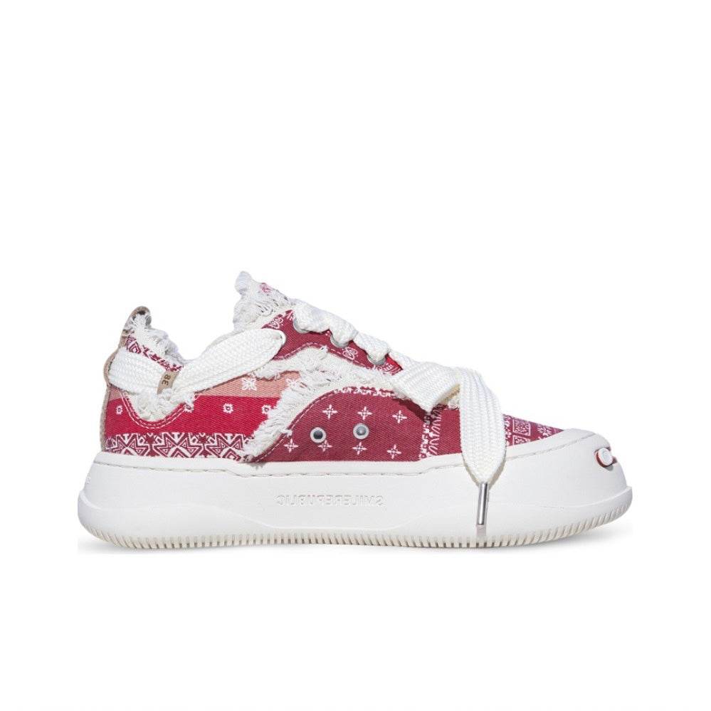 Red Coarse Canvas SB Sneaker - SMILEREPUBLIC