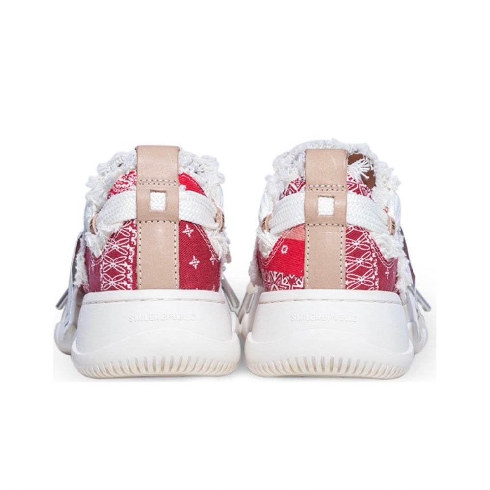 Red Coarse Canvas SB Sneaker - SMILEREPUBLIC