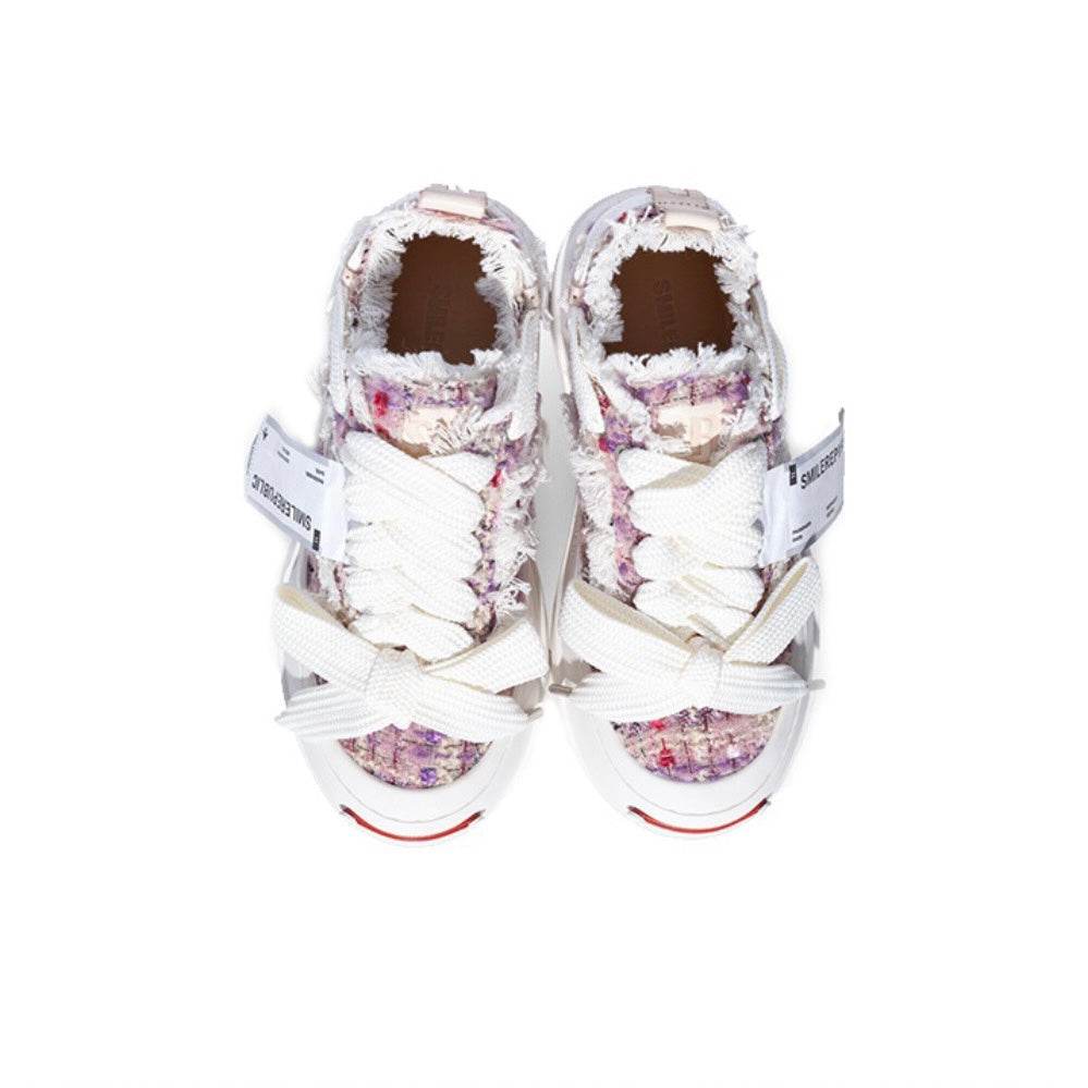 Purple Colorful Tweed SB Sneaker - SMILEREPUBLIC