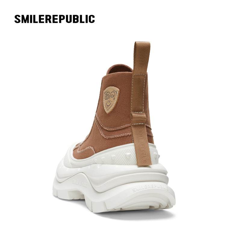 【Limited】Khaki SR 2.0 High Top Canvas Shoes - SMILEREPUBLIC