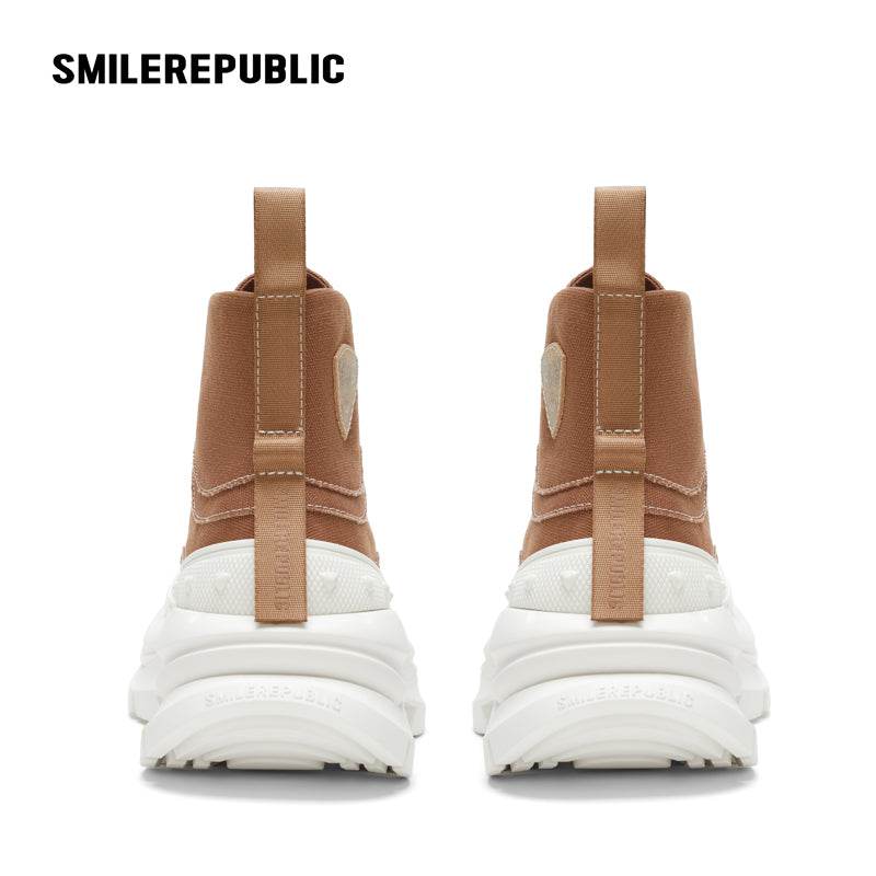 【Limited】Khaki SR 2.0 High Top Canvas Shoes - SMILEREPUBLIC