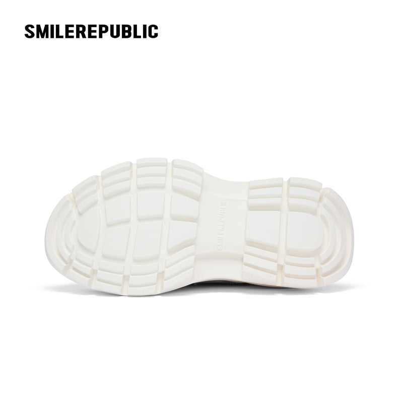 2.0 Smile Queen Denim Blue Thick Sole Low Top Sneaker