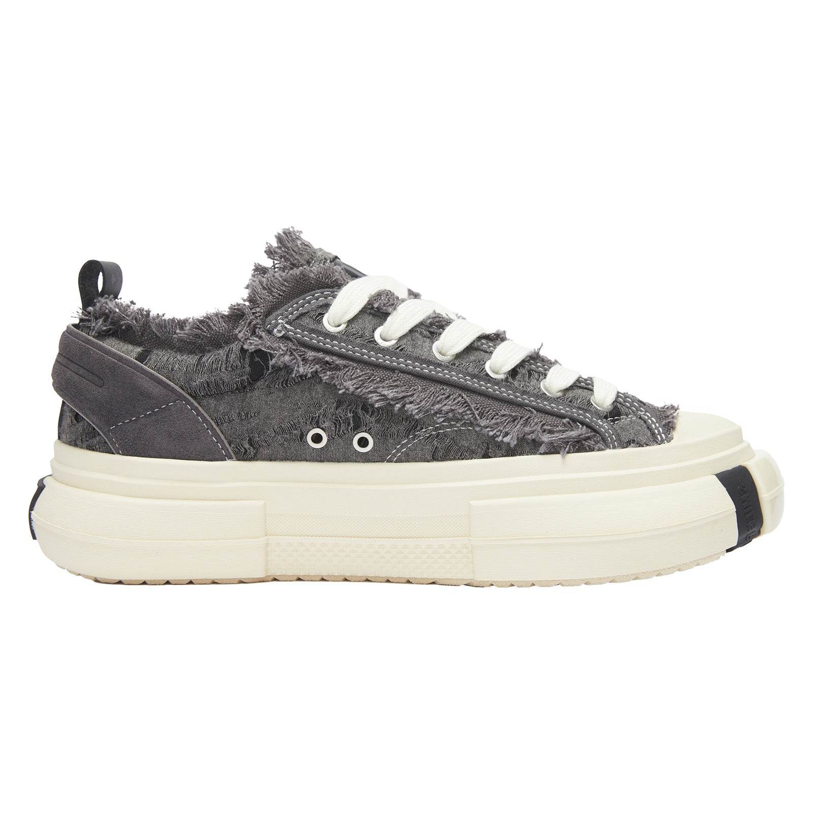Inception 70s Fringe Grey Sneakers Fashion Streetstyle Slip on Shoes - SMILEREPUBLIC