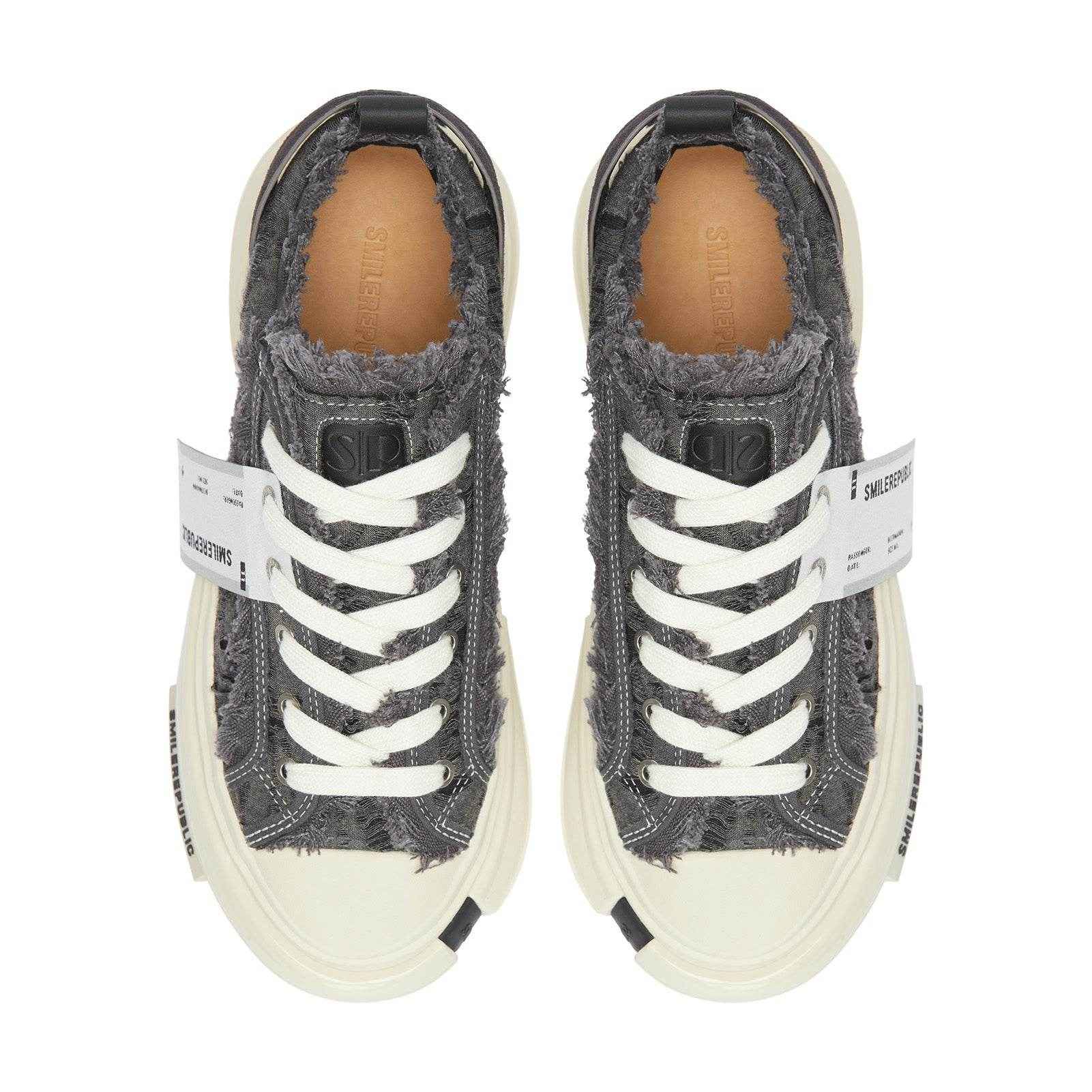 Inception 70s Fringe Grey Sneakers Fashion Streetstyle Slip on Shoes