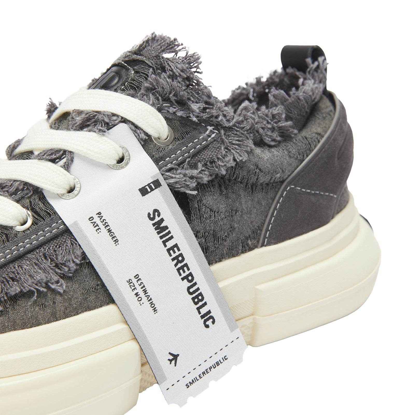 Inception 70s Fringe Grey Sneakers Fashion Streetstyle Slip on Shoes