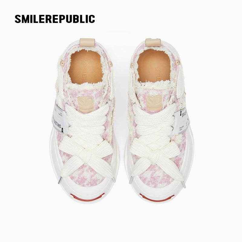 Pink Glisten Houndstooth Low Top SB Sneakers