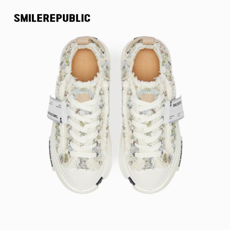 70S Monet Tweed Low Top SB Sneaker Canvas Shoes - SMILEREPUBLIC
