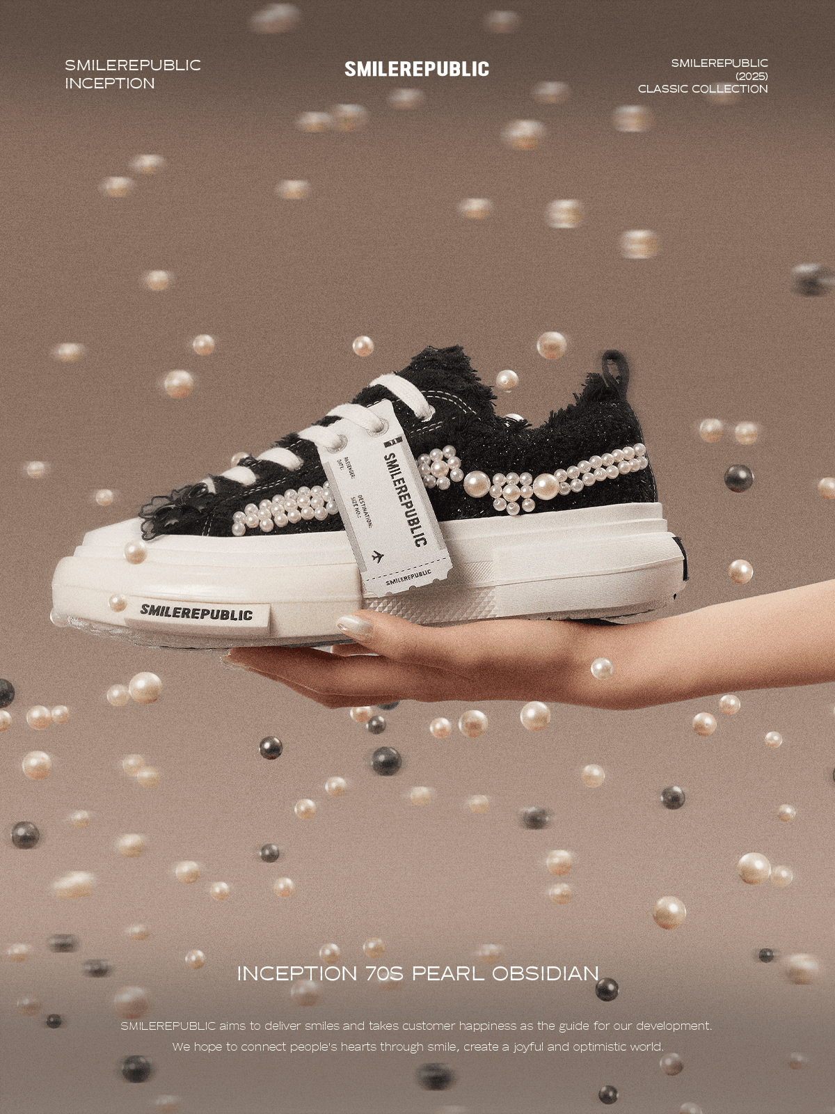 【NEW】Inception 70S Pearl Obsidian Canvas Shoes - SMILEREPUBLIC