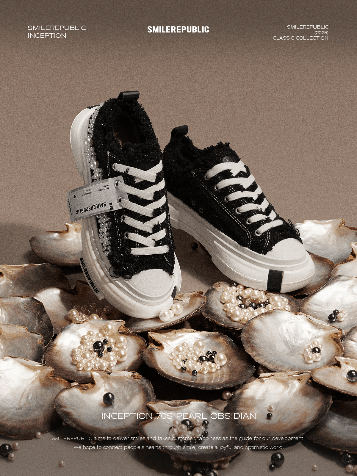 【NEW】Inception 70S Pearl Obsidian Canvas Shoes - SMILEREPUBLIC