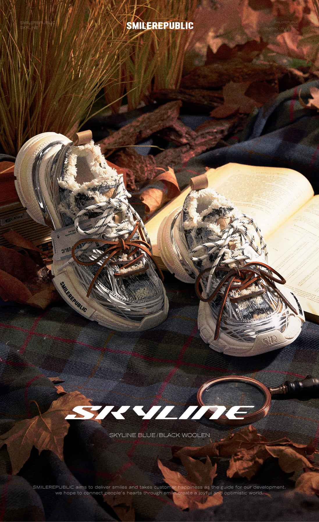 XXXS Skyline Blueblack Woolen Canvas Shoes