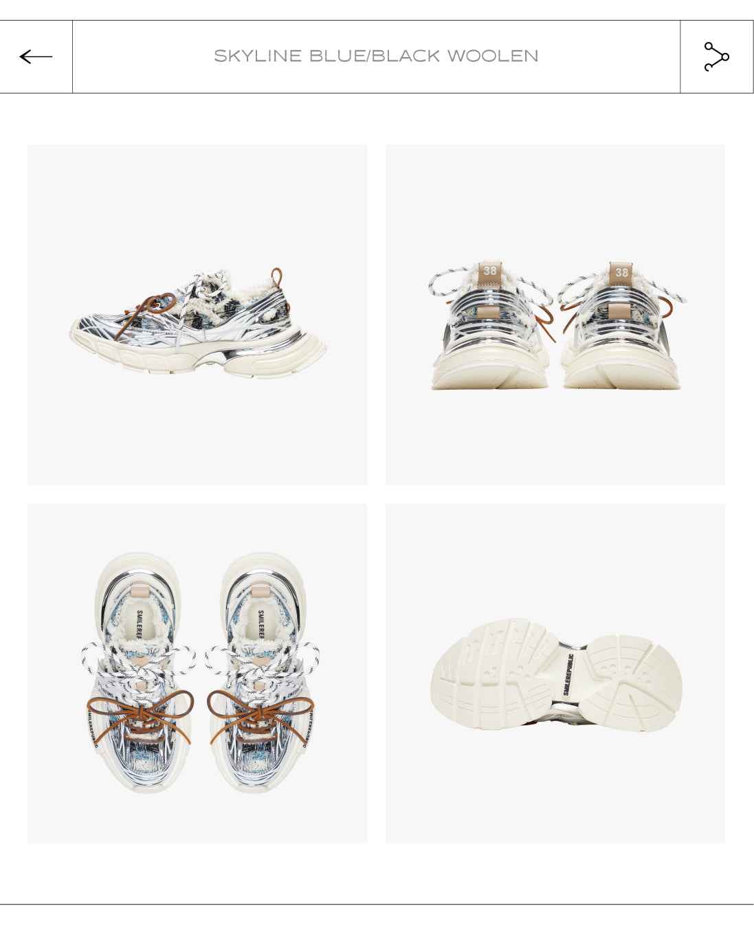 XXXS Skyline Blueblack Woolen Canvas Shoes