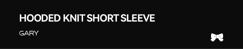 Hooded Knit Short Sleeve - SMILEREPUBLIC