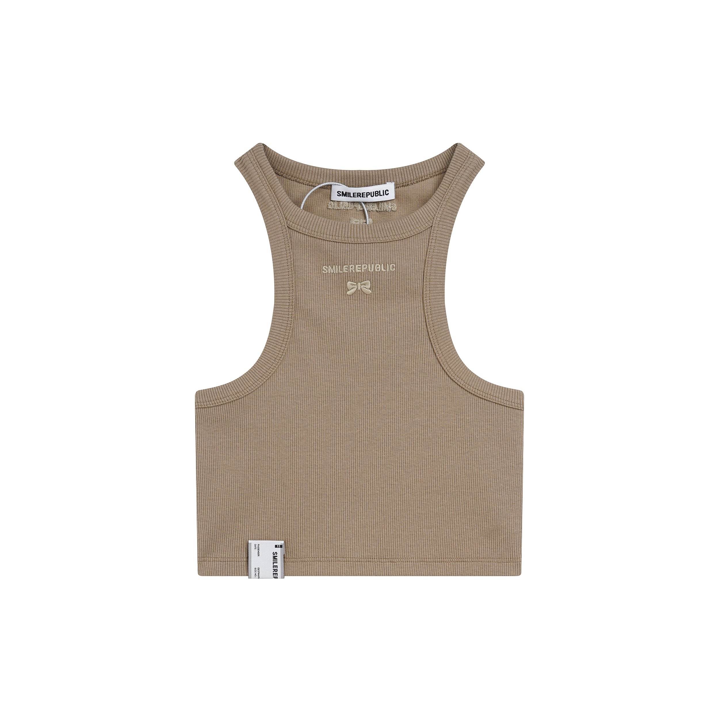 Shoulder Cut Knit Vest - SMILEREPUBLIC