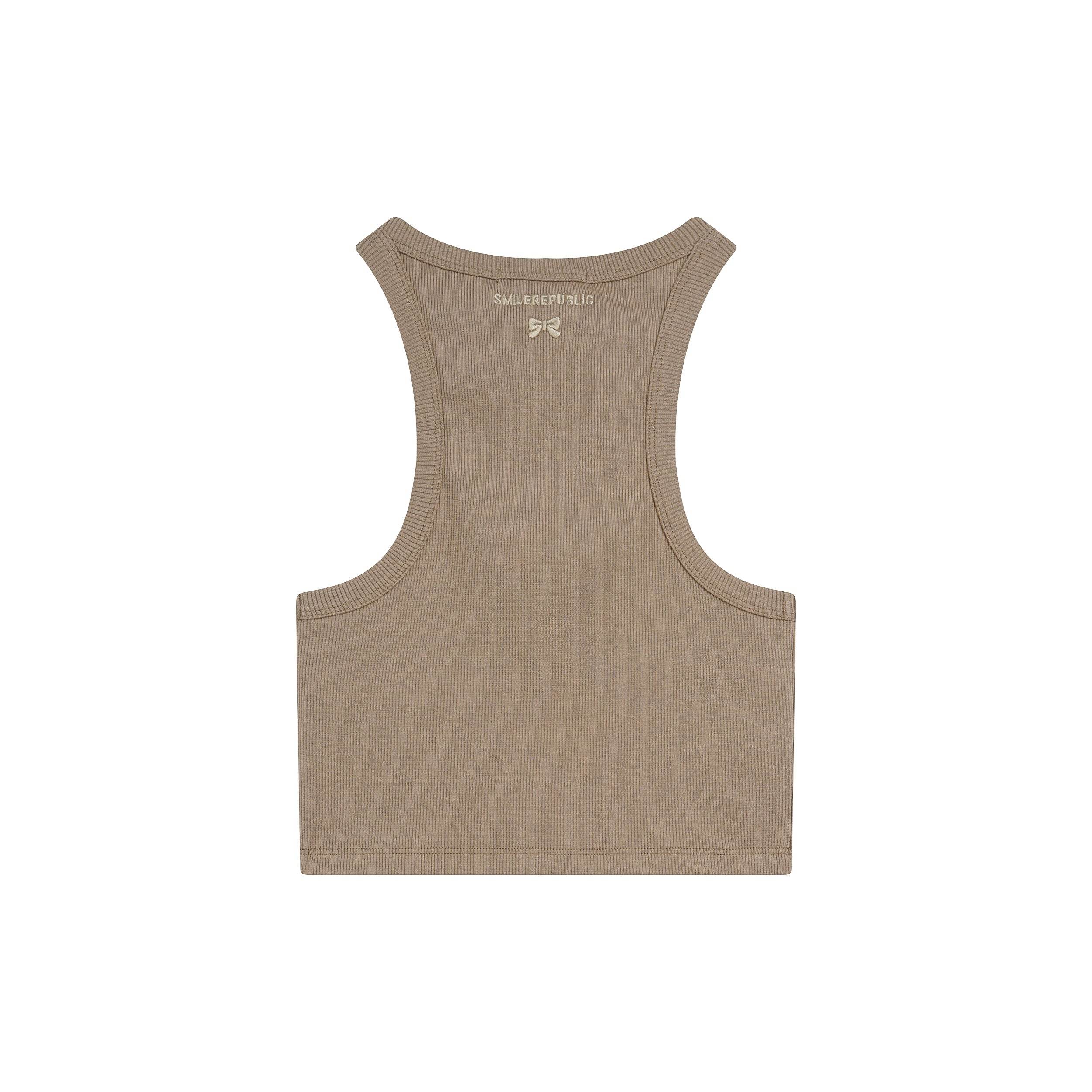 Shoulder Cut Knit Vest - SMILEREPUBLIC