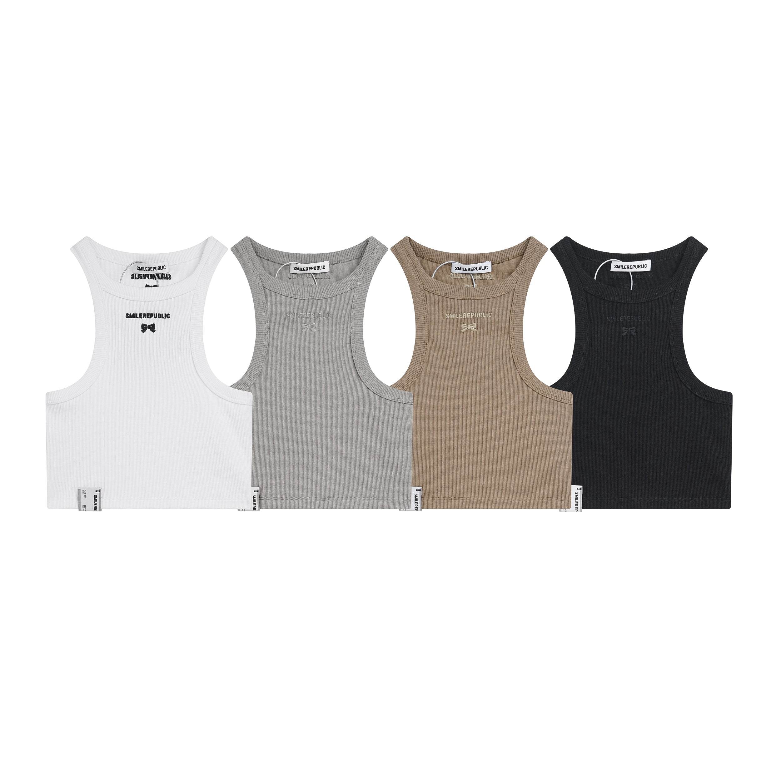 Shoulder Cut Knit Vest - SMILEREPUBLIC