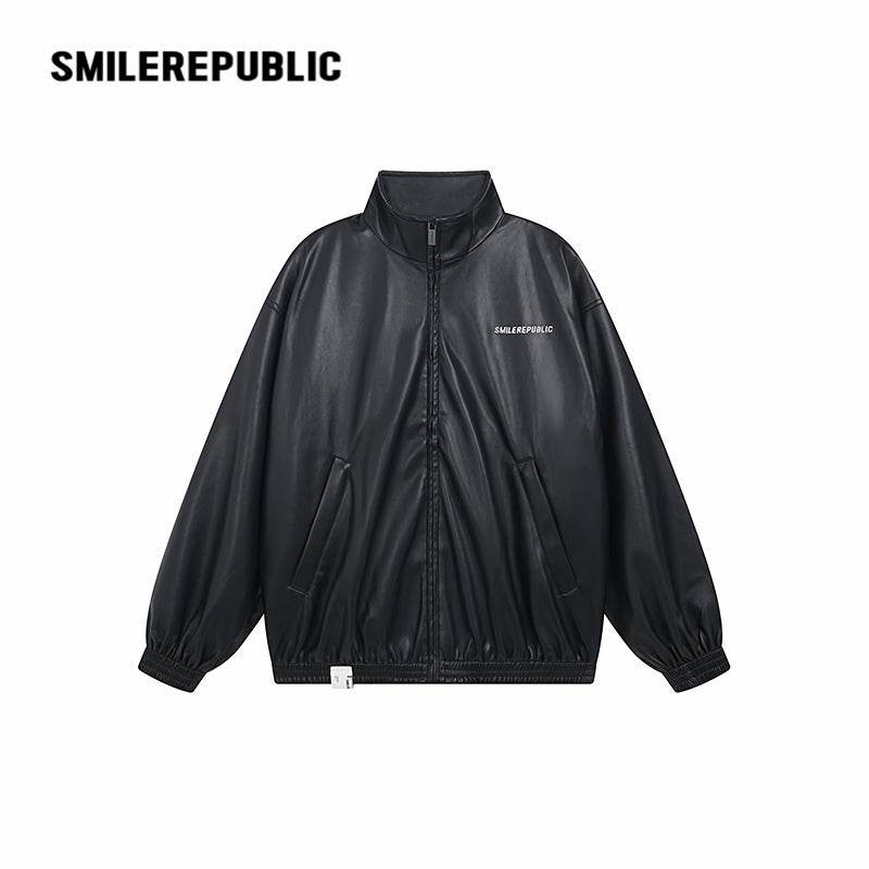 Casual Leather Jacket & Trousers - SMILEREPUBLIC