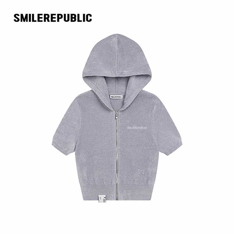 Hooded Knit Short Sleeve - SMILEREPUBLIC