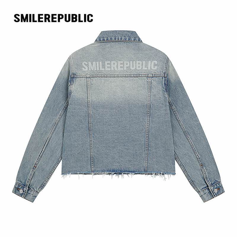 Washed Denim Jacket - SMILEREPUBLIC