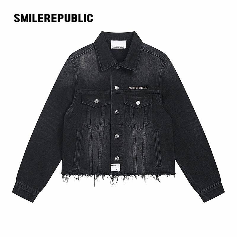 Washed Denim Jacket - SMILEREPUBLIC