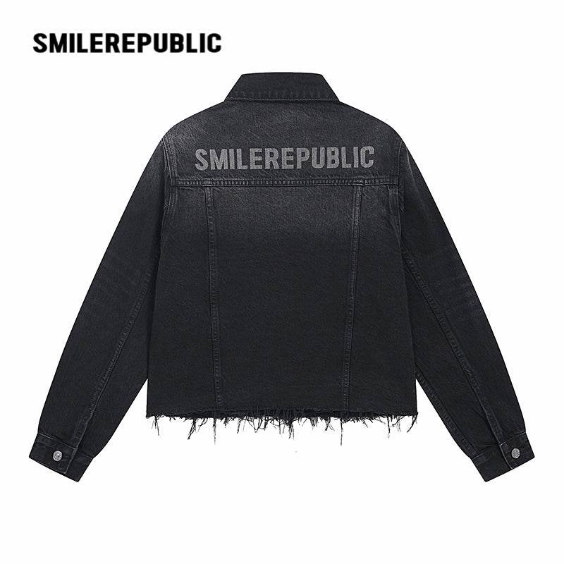 Washed Denim Jacket - SMILEREPUBLIC
