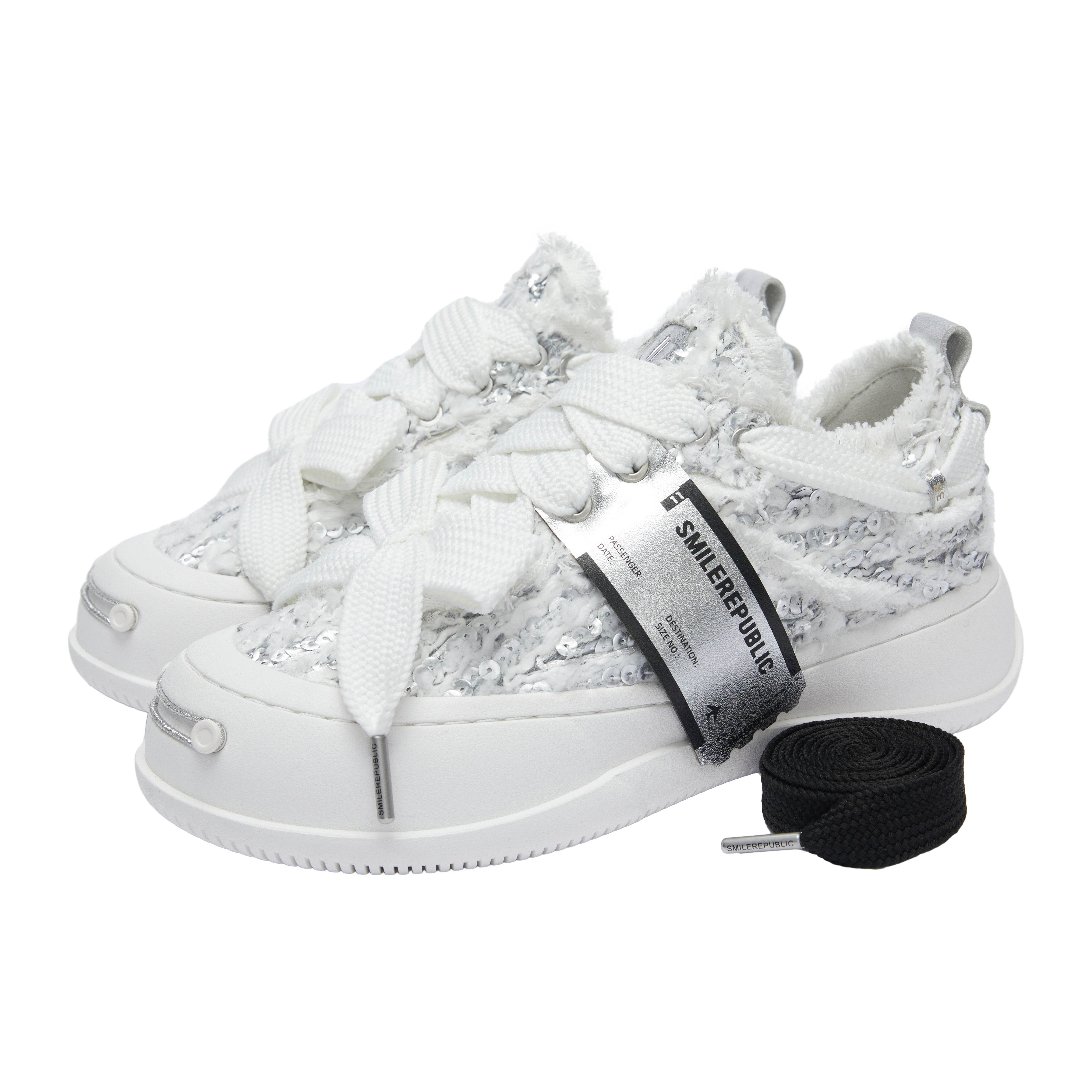 Silver Scales Low Top SB Sneaker - SMILEREPUBLIC