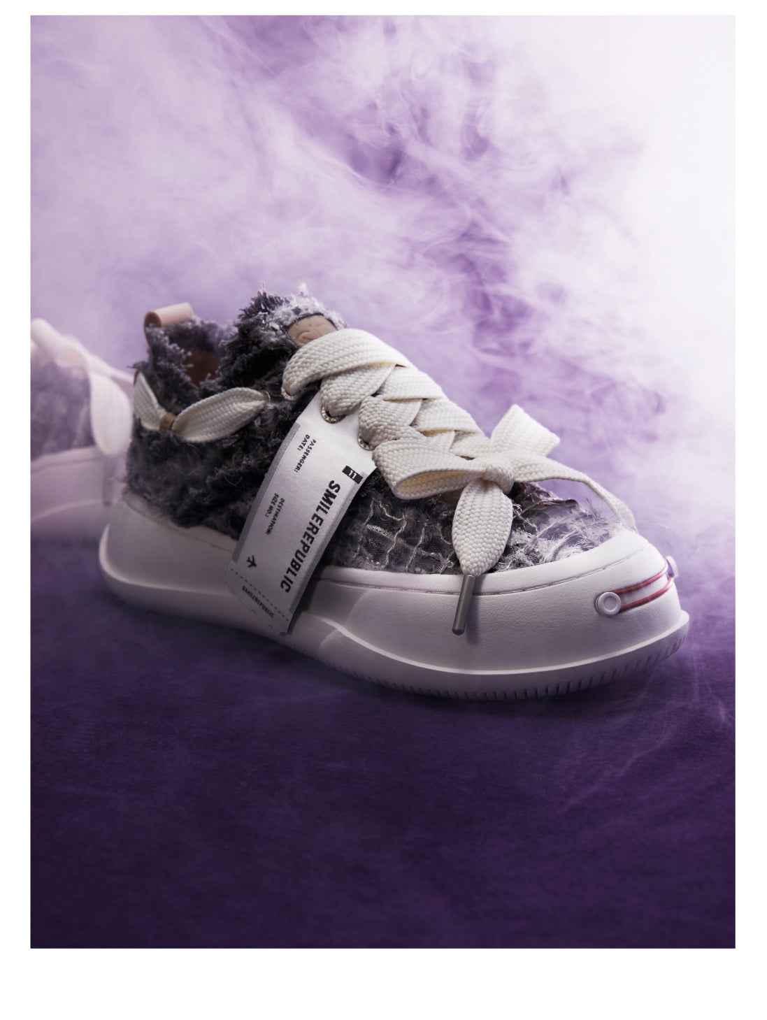 Twilight Mist Grey Low Top Canvas Shoes